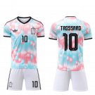 adult & kids Belgium National Soccer Uniform Suit 10 TROSSARD Jersey Set Away 2026 Pink Activewear