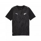 adult unisex New Zealand National Soccer Uniform Blank Jersey Home Stadium 2026 Black Activewear