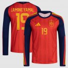 adult & kids Spain National Soccer Team Uniform 19 Lamine Yamal Jersey Home 2026 Red Long-Sleeve