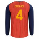 adult & kids Spain National Soccer Uniform 4 Cubarsi Jersey Home 2026 Red Long-Sleeve Activewear