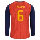 adult & kids Spain National Soccer Team Uniform 6 Merino Jersey Home 2026 Red Long-Sleeve Activewear