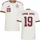 adult & kids Spain National Soccer Uniform 19 LAMINE YAMAL Jersey Away Stadium 2026 White Activewear