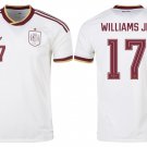 adult & kids Spain National Soccer Uniform 17 Nico Williams Jr. Jersey Away 2026 White Activewear