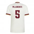 adult & kids Spain National Soccer Uniform 5 M.Llorente Jersey Away Stadium 2026 White Activewear