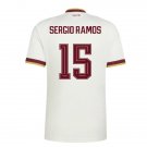 adult & kids Spain National Soccer Uniform 15 Sergio Ramos Jersey Away Stadium 2026 White Activewear