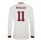 adult unisex Spain National Soccer Uniform 11 Putellas Jersey Away Stadium 2026 White Long-Sleeve
