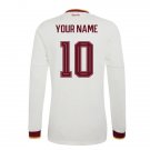 adult unisex Spain National Soccer Uniform Custom name number Jersey Away 2026 White Long-Sleeve