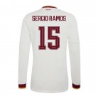 adult unisex Spain National Soccer Team Uniform 15 Sergio Ramos Jersey Away 2026 White Long-Sleeve
