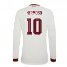 adult unisex Spain National Soccer Uniform 10 Hermoso Jersey Away Stadium 2026 White Long-Sleeve