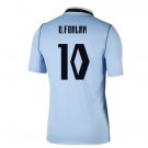 adult unisex Uruguay National Soccer Uniform 10 D.Forlan Jersey Home Stadium 2026 Blue Activewear