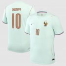 adult & kids France National Soccer Team Uniform 10 Kylian Mbappé Jersey Away 2026 Green Activewear