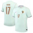 adult & kids France National Soccer Team Uniform 17 William Saliba Jersey Away 2026 Green Activewear