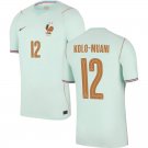 adult & kids France National Soccer Uniform 12 Randal Kolo-Muani Jersey Away 2026 Green Activewear