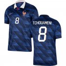 adult & kids France National Soccer Uniform 8 Aurelien Tchouameni Jersey Home 2026 Blue Activewear
