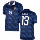 adult & kids France National Soccer Uniform 13 N'Golo Kante Jersey Home Stadium 2026 Blue Activewear