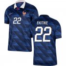 adult & kids France National Soccer Uniform 22 Hugo Ekitike Jersey Home Stadium 2026 Blue Activewear