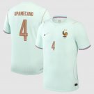 adult & kids France National Soccer Uniform 4 Upamecano Jersey Away Stadium 2026 Green Activewear