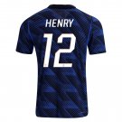 adult & kids France National Soccer Team Uniform 12 Henry Jersey Home Stadium 2026 Blue Activewear