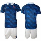 adult & kids France National Soccer Uniform Suit Blank Jersey Set Home Stadium 2026 Blue Activewear