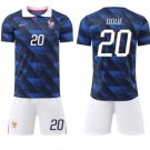 adult & kids France National Soccer Uniform suit 20 Desire Doue Jersey set 2026 Home Activewear kit