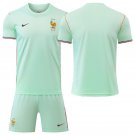 adult & kids France National Soccer Uniform Suit Blank Jersey Set Away Stadium 2026 Green Activewear