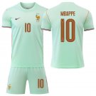 adult & kids France National Soccer Uniform Suit 10 Kylian Mbappé Jersey Set 2026 Away Activewear