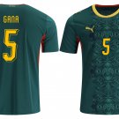 adult unisex Senegal National Soccer Team Uniform 5 Gana Jersey Away Stadium 2026 Green Activewear