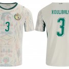 adult unisex Senegal National Soccer Uniform 3 Koulibaly Jersey Home Stadium 2026 White Activewear
