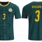 adult unisex Senegal National Soccer Uniform 3 Koulibaly Jersey Away Stadium 2026 Green Activewear