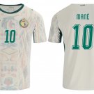 adult unisex Senegal National Soccer Team Uniform 10 Mane Jersey Home Stadium 2026 White Activewear