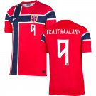 adult & kids Norway National Soccer Uniform 9 BRAUT HALAAND Jersey Home Stadium 2026 Red Activewear