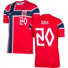 adult & kids Norway National Soccer Team Uniform 20 NUSA Jersey Home Stadium 2026 Red Activewear