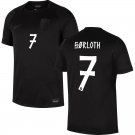 adult & kids Norway National Soccer Team Uniform 7 SORLOTH Jersey Away Stadium 2026 Black Activewear