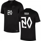 adult & kids Norway National Soccer Team Uniform 20 NUSA Jersey Away Stadium 2026 Black Activewear