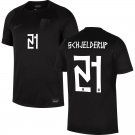 adult & kids Norway National Soccer Uniform 21 SCHJELDERUP Jersey Away Stadium 2026 Black Activewear