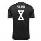 adult & kids Norway National Soccer Team Uniform 8 Aursnes Jersey Away Stadium 2026 Black Activewear