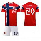 adult & kids Norway National Soccer Uniform Suit 20 NUSA Jersey Set Home Stadium 2026 Red Activewear