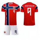 adult & kids Norway National Soccer Uniform Suit 9 BRAUT HALAAND Jersey Set Home 2026 Red Activewear