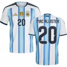adult & kids Argentina National Soccer Team Uniform 20 MAC ALLISTER Jersey Home 2026 Blue Activewear