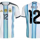 adult & kids Argentina National Soccer Uniform 12 Rulli Jersey Home Stadium 2026 Blue Activewear