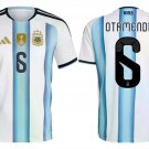 adult & kids Argentina National Soccer Uniform 6 Otamendi Jersey Home Stadium 2026 Blue Activewear