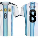 adult & kids Argentina National Soccer Team Uniform 8 Acuna Jersey Home Stadium 2026 Blue Activewear