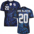 adult & kids Argentina National Soccer Uniform 20 MAC ALLISTER Jersey Away 2026 Black Activewear