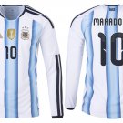 adult & kids Argentina National Soccer Uniform 10 Maradona Jersey Home Stadium 2026 Blue Long-Sleeve