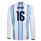 adult & kids Argentina National Soccer Uniform 16 Aimar Jersey Home Stadium 2026 Blue Long-Sleeve
