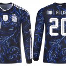 adult unisex Argentina National Soccer Uniform 20 Alexis Mac Allister Jersey 2026 Away Long-Sleeve