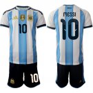 adult & kids Argentina National Soccer Uniform Suit 10 Lionel Messi Jersey Set 2026 Home Activewear