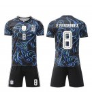 adult & kids Argentina National Soccer Uniform Suit 8 Enzo Fernandez Jersey Set 2026 Away Activewear