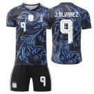 adult & kids Argentina National Soccer Uniform Suit 9 Julian Alvarez Jersey Set 2026 Away Activewear