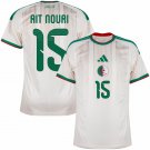 adult & kids Algeria National Soccer Uniform 15 Ait Nouri Jersey Home Stadium 2026 White Activewear
